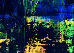 Nachtwandel - Zara Zo&euml; Gayk 2017, Radikale Malerei - &Ouml;l auf Leinwand, 90 x 40 cm