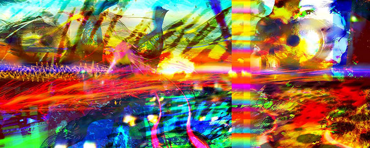 Tango Nostalgia, Digitale Malerei - Leinwand, 2010, 80 x 200 cm